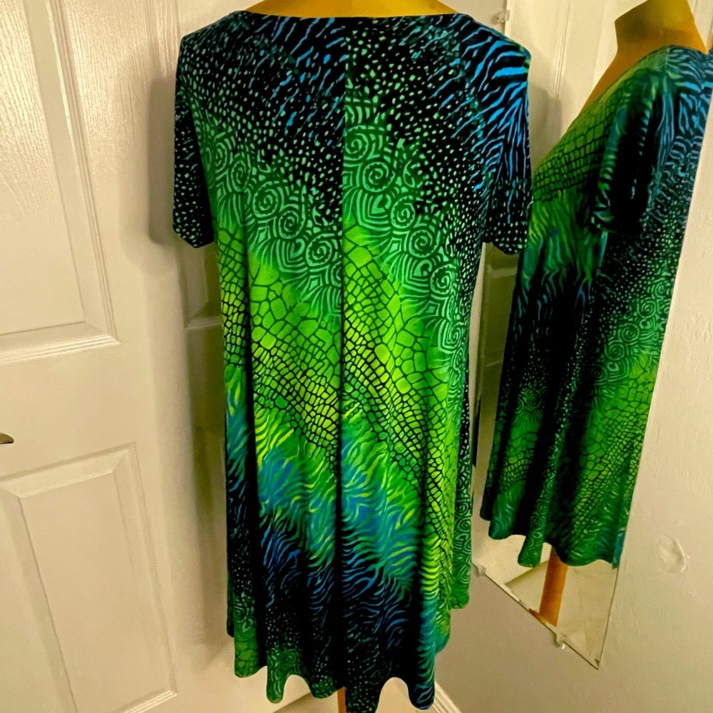 Dress / blue green